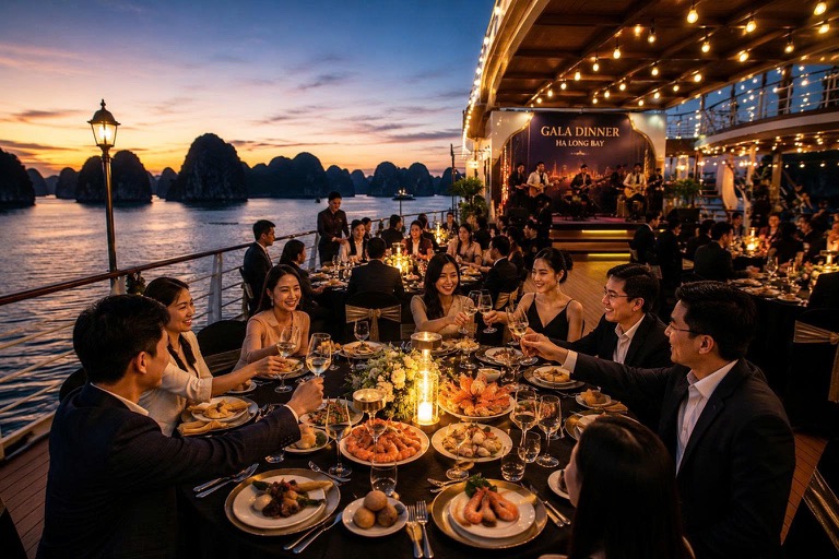 Gala dinner trên du thuyền